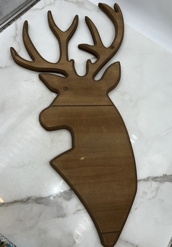 Testa cervo legno - di,